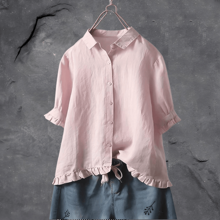 Casey | Linnen dames blouse